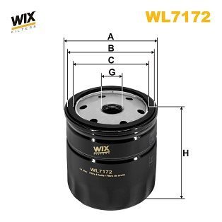 Масляный фильтр WIX FILTERS WL7172