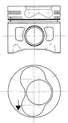 Поршень KOLBENSCHMIDT 99742700 - zapix