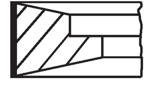Комплект поршневих кілець MAHLE 099RS001270N0 - zapix