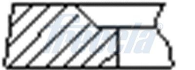Комплект поршневих кілець FRECCIA FR10500900 - zapix