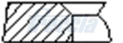 Комплект поршневих кілець FRECCIA FR10245800 - zapix