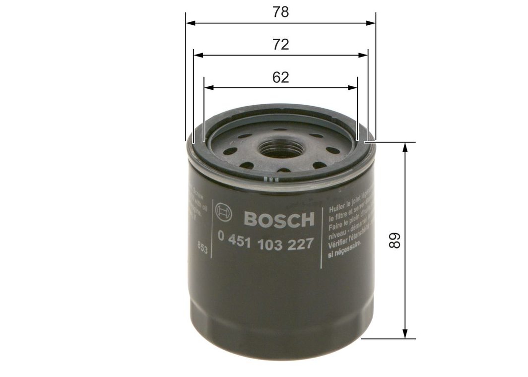 Оливний фільтр BOSCH 0451103227 - zapix