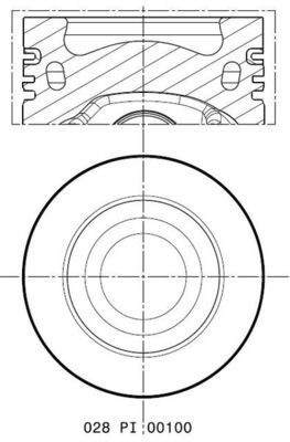 Поршень MAHLE 028PI00100000 - zapix