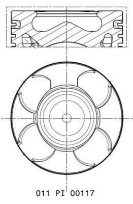 Поршень MAHLE 011PI00117000 - zapix