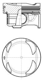 Поршень KOLBENSCHMIDT 41108600 - zapix