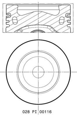 Поршень MAHLE 028PI00116002 - zapix