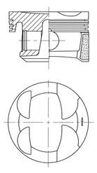 Поршень KOLBENSCHMIDT 41705610 - zapix