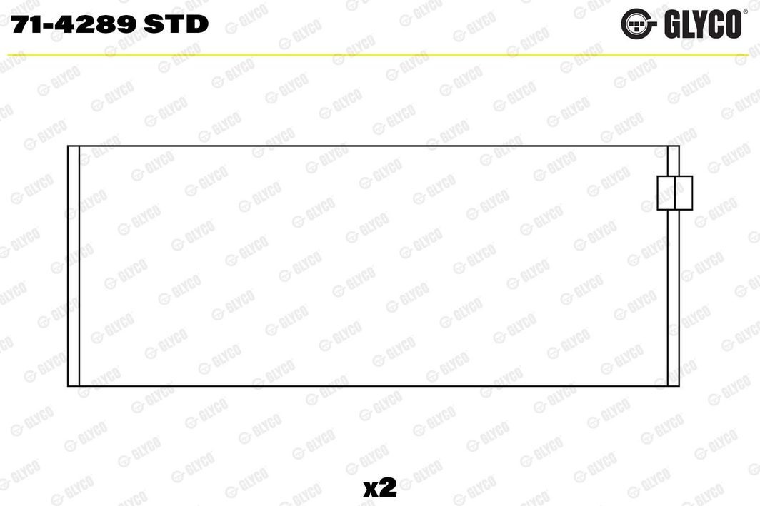 Вкладиші шатунні GLYCO 714289STD - zapix