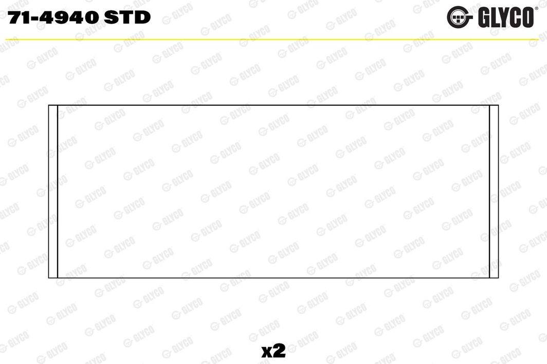 Вкладиші шатунні GLYCO 714940STD - zapix