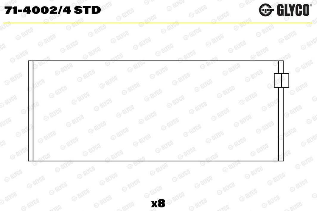 Вкладиші шатунні GLYCO 7140024STD - zapix