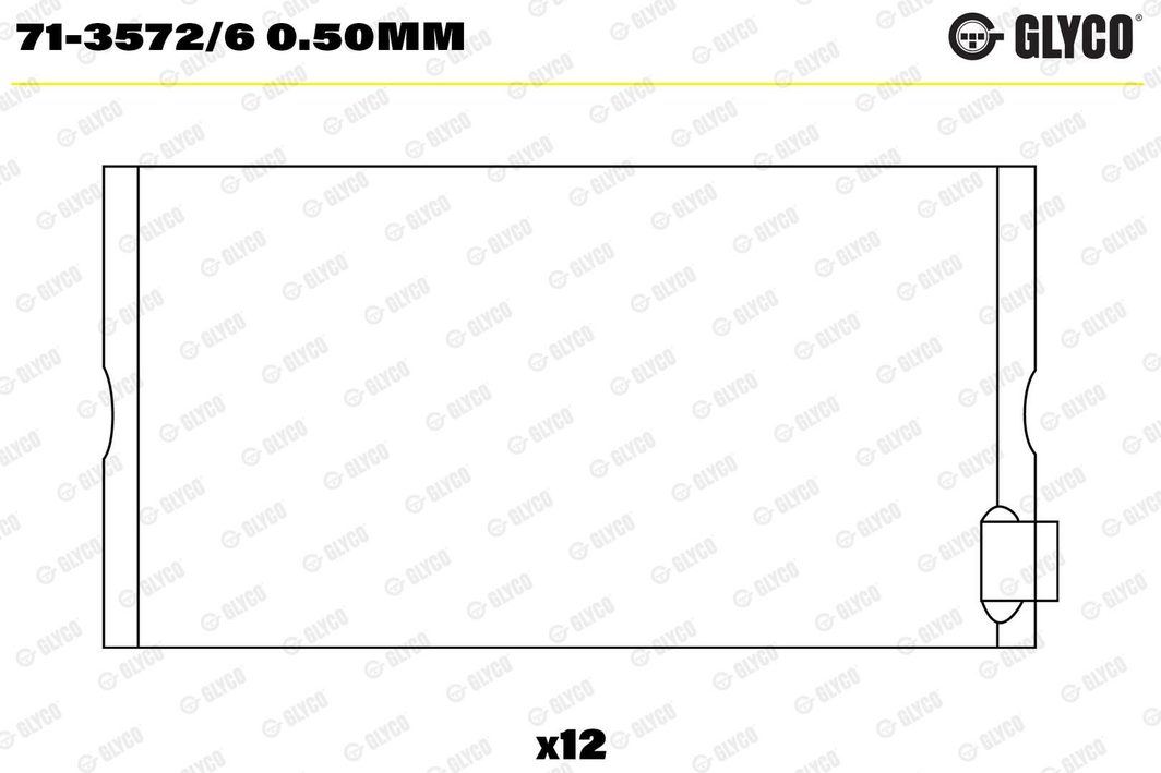 Вкладиші шатунні GLYCO 7135726050MM - zapix