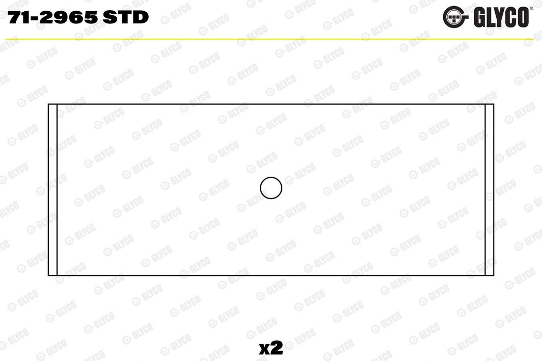 Вкладиші шатунні GLYCO 712965STD - zapix