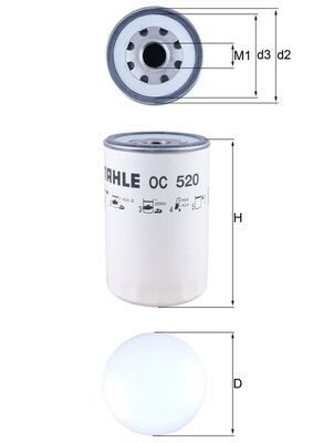 Оливний фільтр MAHLE OC520 - zapix