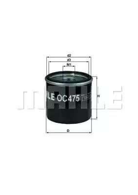 Оливний фільтр MAHLE OC475 - zapix