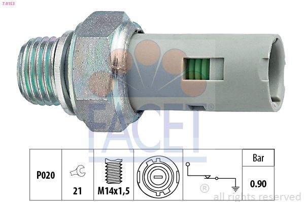 Датчик тиску оливи FACET 70153 - zapix