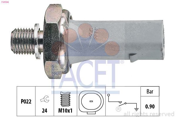 Датчик тиску оливи FACET 70134 - zapix