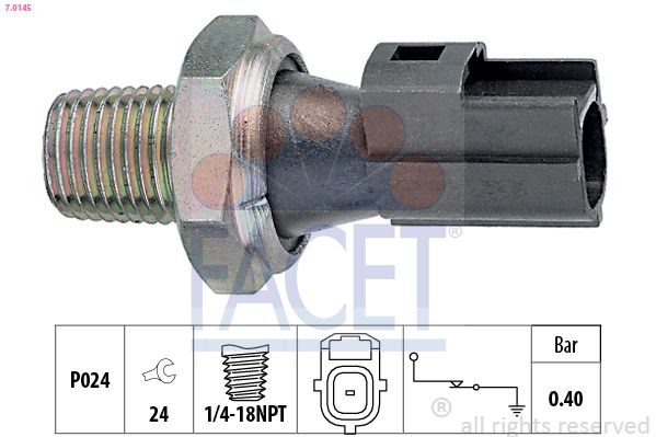 Датчик тиску оливи FACET 70145 - zapix