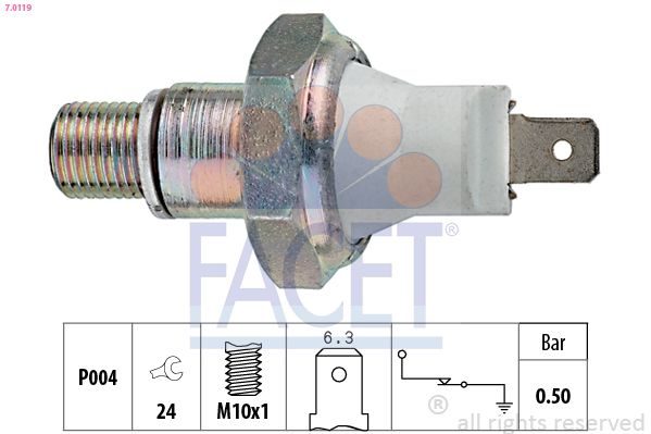 Датчик тиску оливи FACET 70119 - zapix