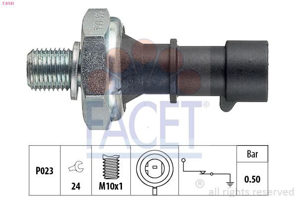 Датчик тиску оливи FACET 70141 - zapix