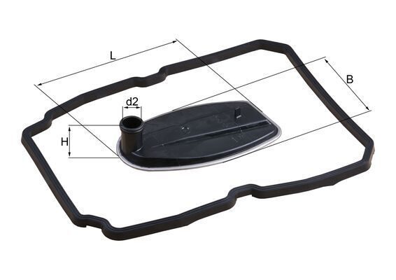 Фільтр АКПП MAHLE HX81D - zapix