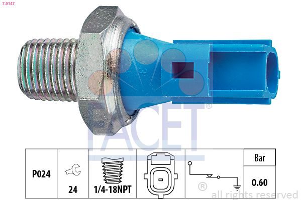 Датчик тиску оливи FACET 70147 - zapix
