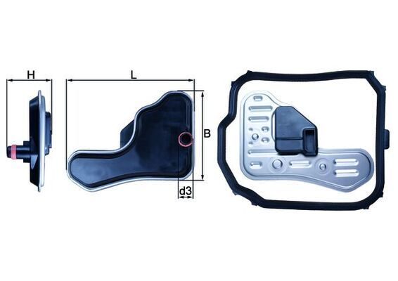 Фільтр АКПП MAHLE HX148D - zapix