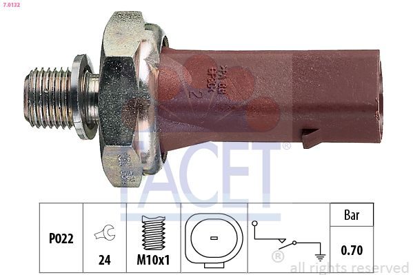 Датчик тиску оливи FACET 70132 - zapix
