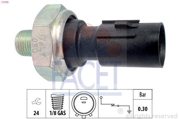 Датчик тиску оливи FACET 70195 - zapix