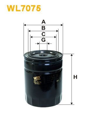 Оливний фільтр WIX FILTERS WL7075