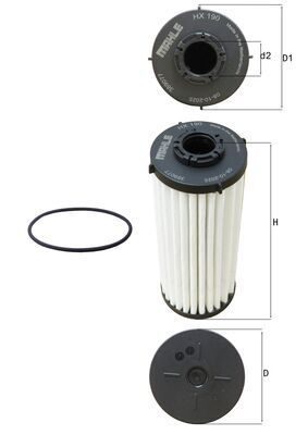 Фільтр АКПП MAHLE HX190D - zapix