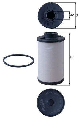 Фільтр АКПП MAHLE HX132D - zapix