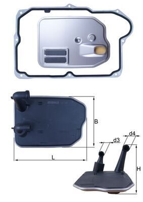 Фільтр АКПП MAHLE HX161D - zapix