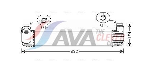 Інтеркулер AVA QUALITY COOLING RTA4411 - zapix