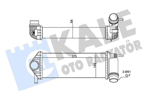 Інтеркулер KALE OTO RADYATÖR 350915 - zapix