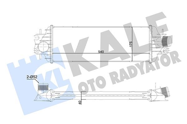 Інтеркулер KALE OTO RADYATÖR 350775 - zapix
