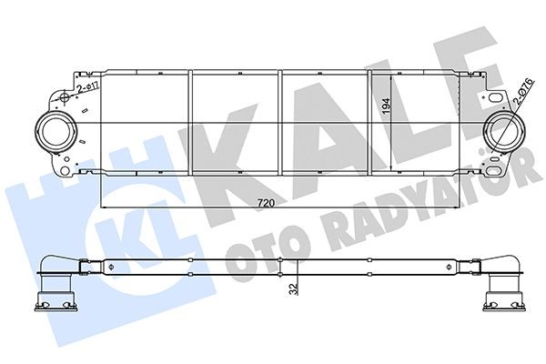 Интеркулер KALE OTO RADYATÖR 343100