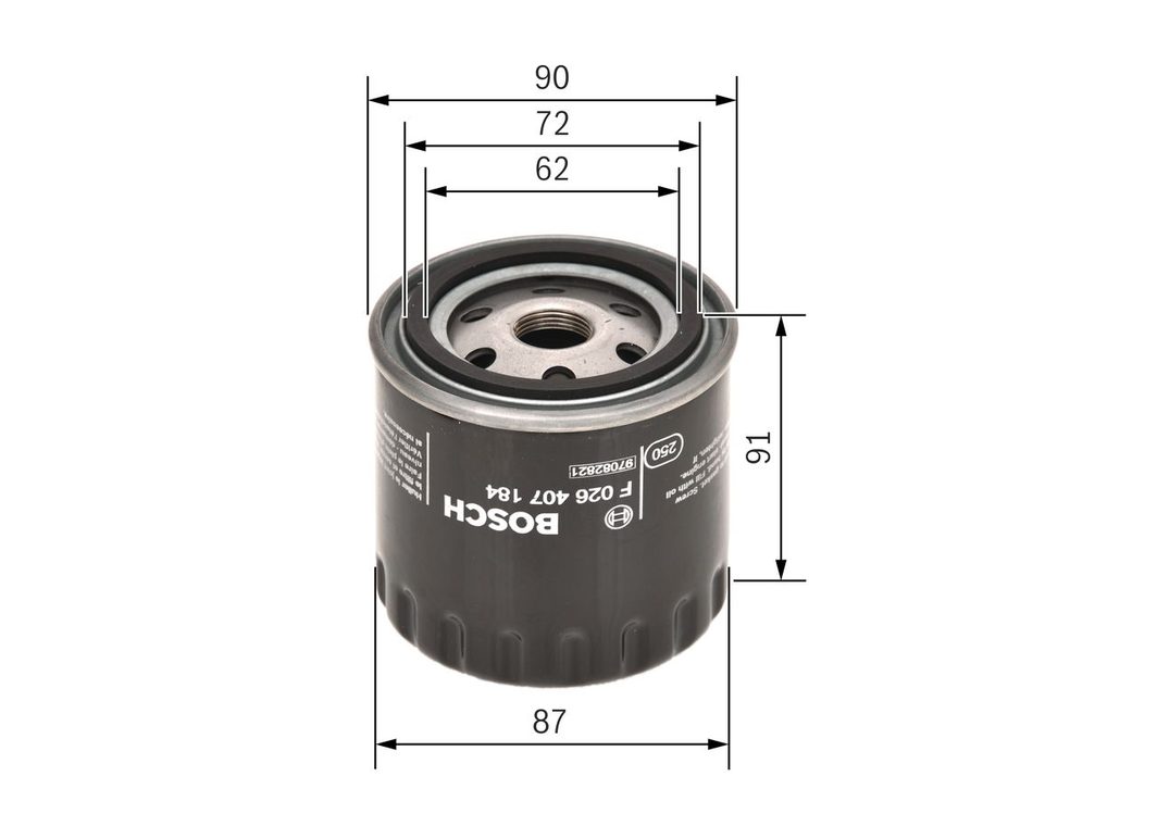 Оливний фільтр BOSCH F026407184 - zapix