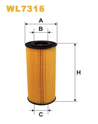 Масляный фильтр WIX FILTERS WL7316