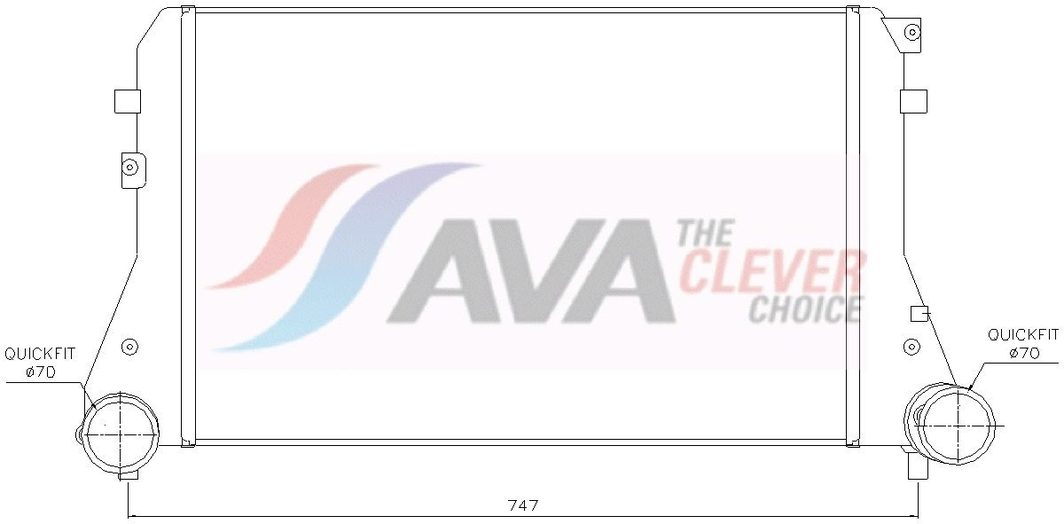 Інтеркулер AVA QUALITY COOLING VNA4227 - zapix