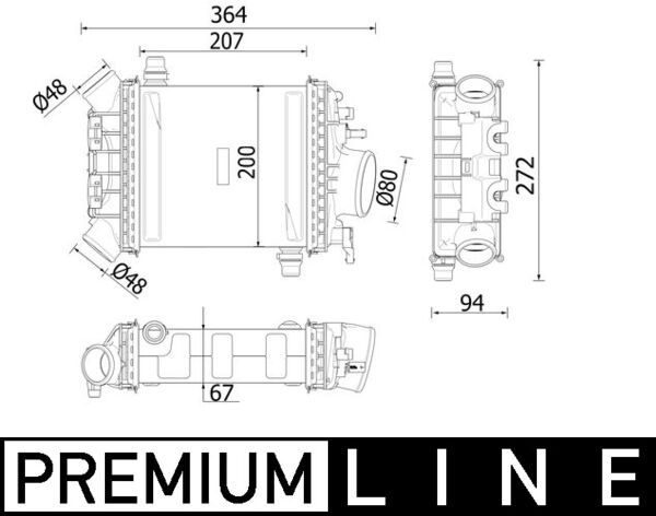 Інтеркулер MAHLE CI547000P - zapix