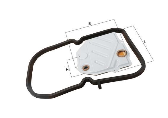 Фільтр АКПП MAHLE HX46D2 - zapix