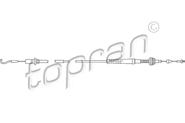 Трос газу TOPRAN 102647 - zapix