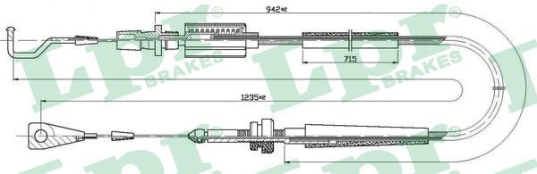 Трос газу LPR C0030A - zapix