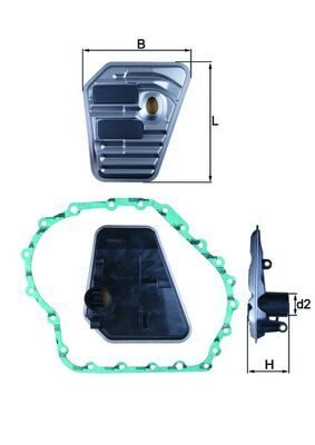 Фільтр АКПП MAHLE HX167D - zapix