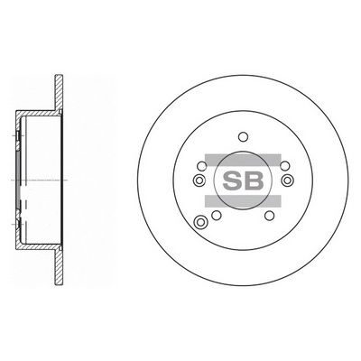Гальмівний диск HI-Q SD2034