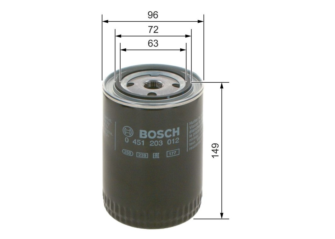Оливний фільтр BOSCH 0451203012 - zapix