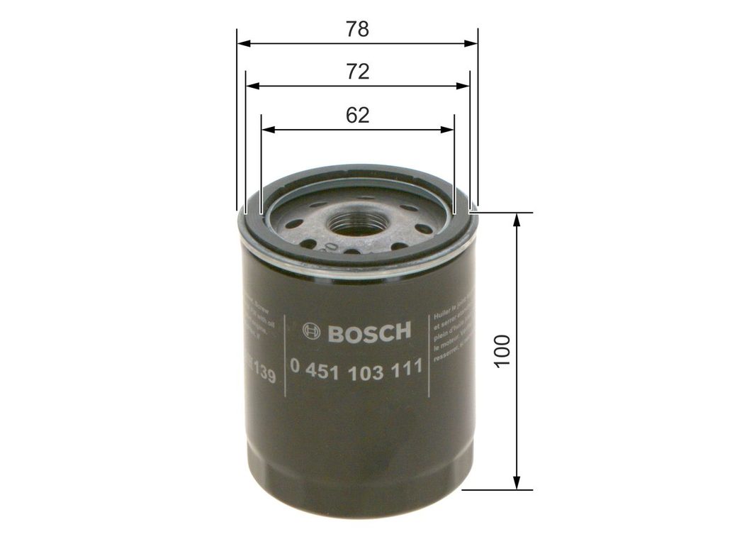 Оливний фільтр BOSCH 0451103111 - zapix