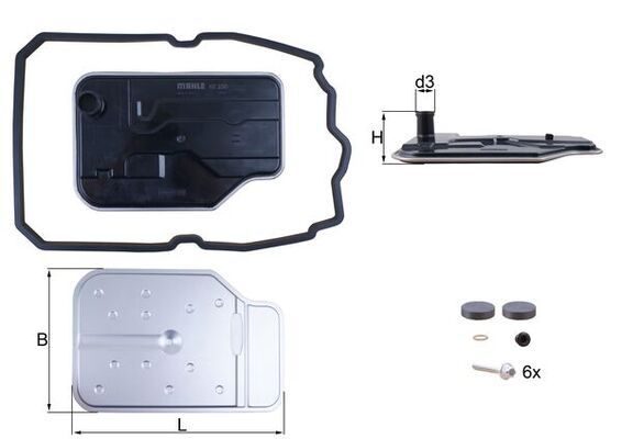Фільтр АКПП MAHLE HX230KIT - zapix