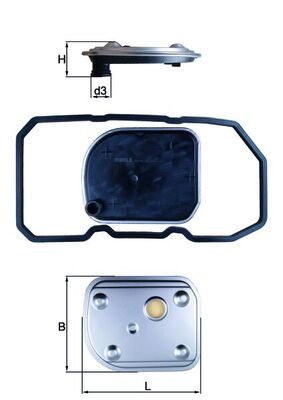 Фільтр АКПП MAHLE HX158D - zapix