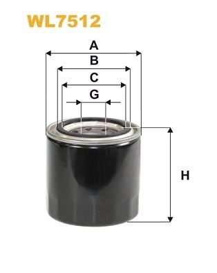 Масляный фильтр WIX FILTERS WL7512